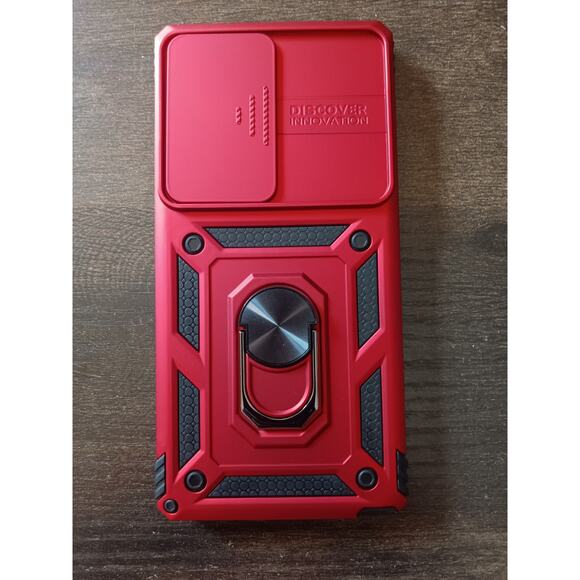 “Red Shockproof Case w/ Ring Kickstand & Camera Cover for Samsung Galaxy S25 Ult - Picture 1 of 3